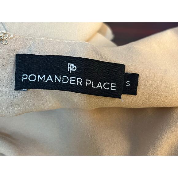 Tuckernuck Pomander Place Peplum Tank Top Small Khaki Feminine Preppy Twee - Picture 6 of 7